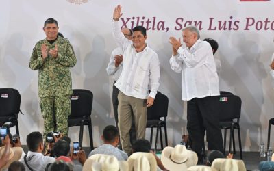 AMLO RESPALDA A GALLARDO EN LA HUASTECA POR PROGRAMAS SOCIALES