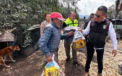 GOBIERNO DEL CAMBIO ATENDIÓ A FAMILIAS DE GUADALCÁZAR TRAS LLUVIAS