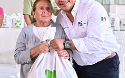 FAMILIAS DEL MUNICIPIO DE MOCTEZUMA RECIBEN APOYOS ALIMENTARIOS ESTATALES