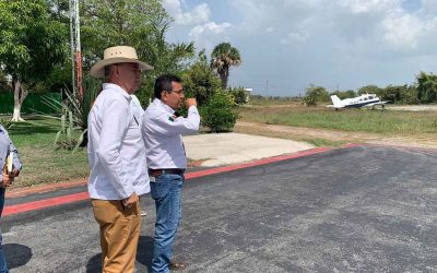 CON APOYO DEL ESTADO AVANZA MODERNIZACIÓN DE AEROPUERTO DE TAMUÍN