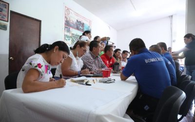 COMISIÓN DE PUNTOS CONSTITUCIONALES REALIZA MESA DE TRABAJO CON INTEGRANTES DE CUERPO DE BOMBEROS DE LA ZONA HUASTECA