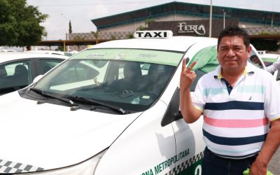 TAXISTAS LISTOS PARA PRESTAR SERVICIO EN FENAPO 2023 