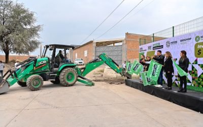 RICARDO GALLARDO ARRANCA COLECTOR CONTRA INUNDACIONES EN CACTUS