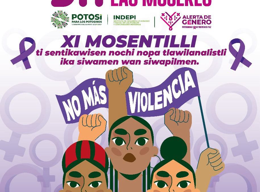 MUJERES INDÍGENAS PARTICIPAN EN ACTIVIDADES DEL 25N