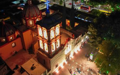 RICARDO GALLARDO INAUGURA RESTAURACIÓN DEL ATRIO DE LA IGLESIA DE TLAXCALA