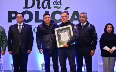 RICARDO GALLARDO RECONOCE LABOR DE LAS Y LOS POLICÍAS EN SU DÍA