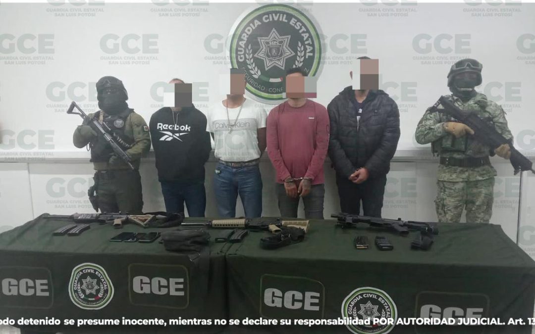 GUARDIA CIVIL ESTATAL Y EJÉRCITO MEXICANO DETIENEN A PRESUNTOS INTEGRANTES DE LA DELINCUENCIA ORGANIZADA