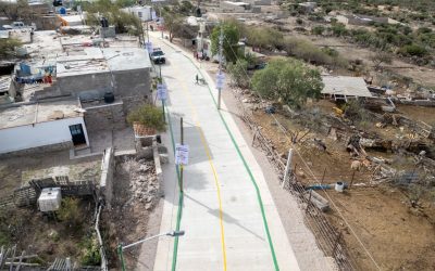 RICARDO GALLARDO ENTREGA OBRAS VIALES EN CERRO DE SAN PEDRO