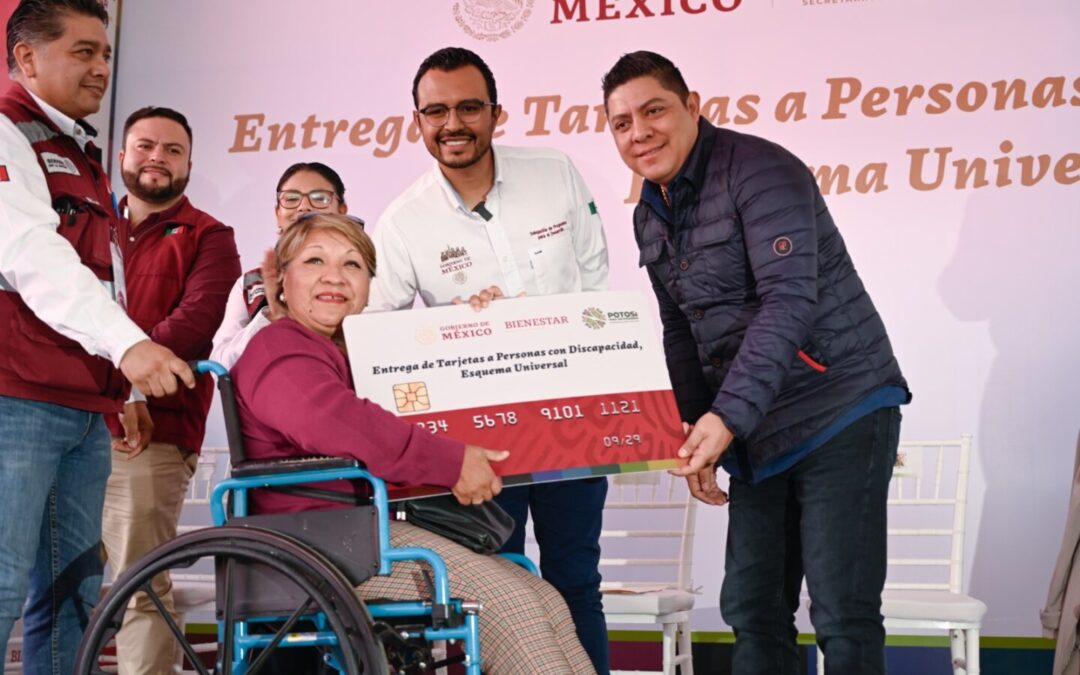 RICARDO GALLARDO INICIA ENTREGA DE PENSIÓN PARA PERSONAS CON DISCAPACIDAD