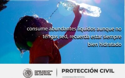 PROTECCIÓN CIVIL ESTATAL EMITE RECOMENDACIONES POR TEMPORADA DE CALOR