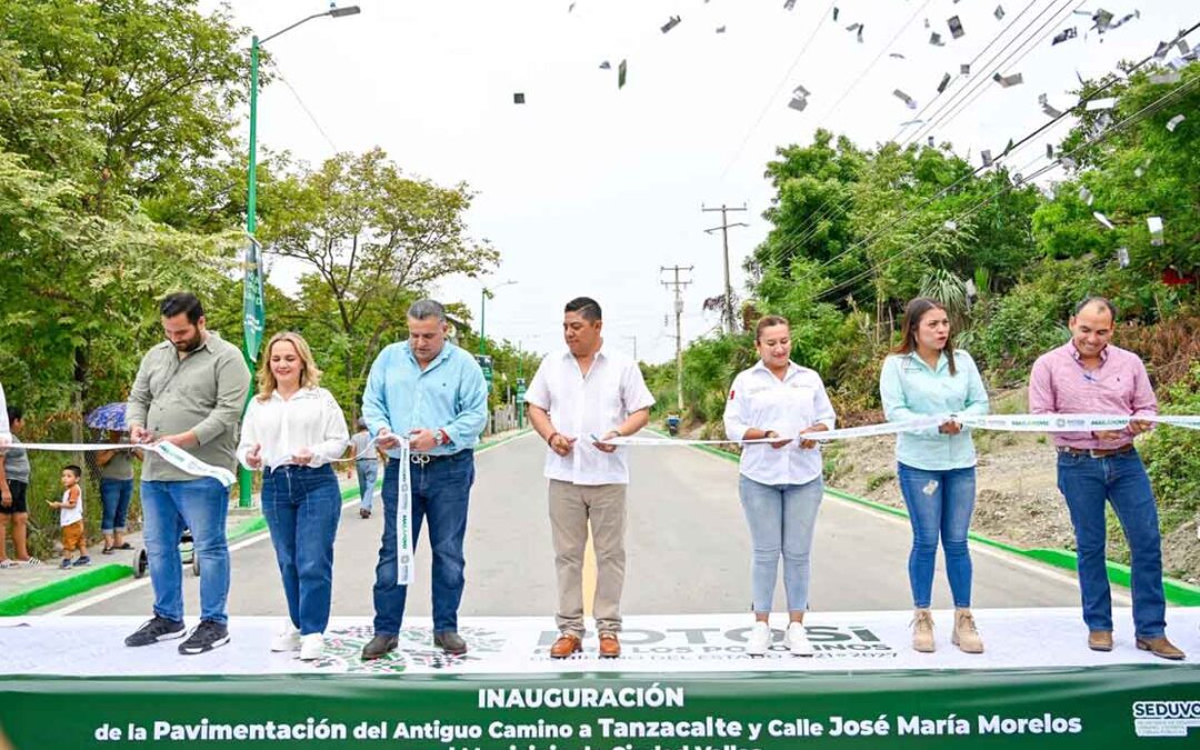 RICARDO GALLARDO ENTREGA MÁS APOYO A VALLENSES CON OBRAS VIALES