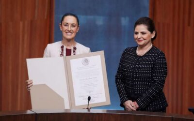 RICARDO GALLARDO FELICITA A CLAUDIA SHEINBAUM TRAS RECIBIR CONSTANCIA COMO PRESIDENTA ELECTA