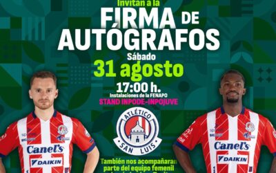 JUGADORES DEL ATLÉTICO DE SAN LUIS FIRMARÁN AUTÓGRAFOS EN LA FENAPO